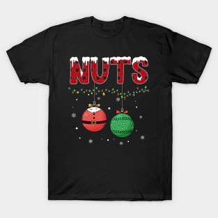 Chestnuts FUnny Christmas matching couple Nuts T-Shirt